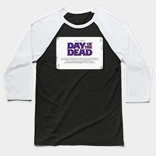 Day of the Dead VHS Label Baseball T-Shirt